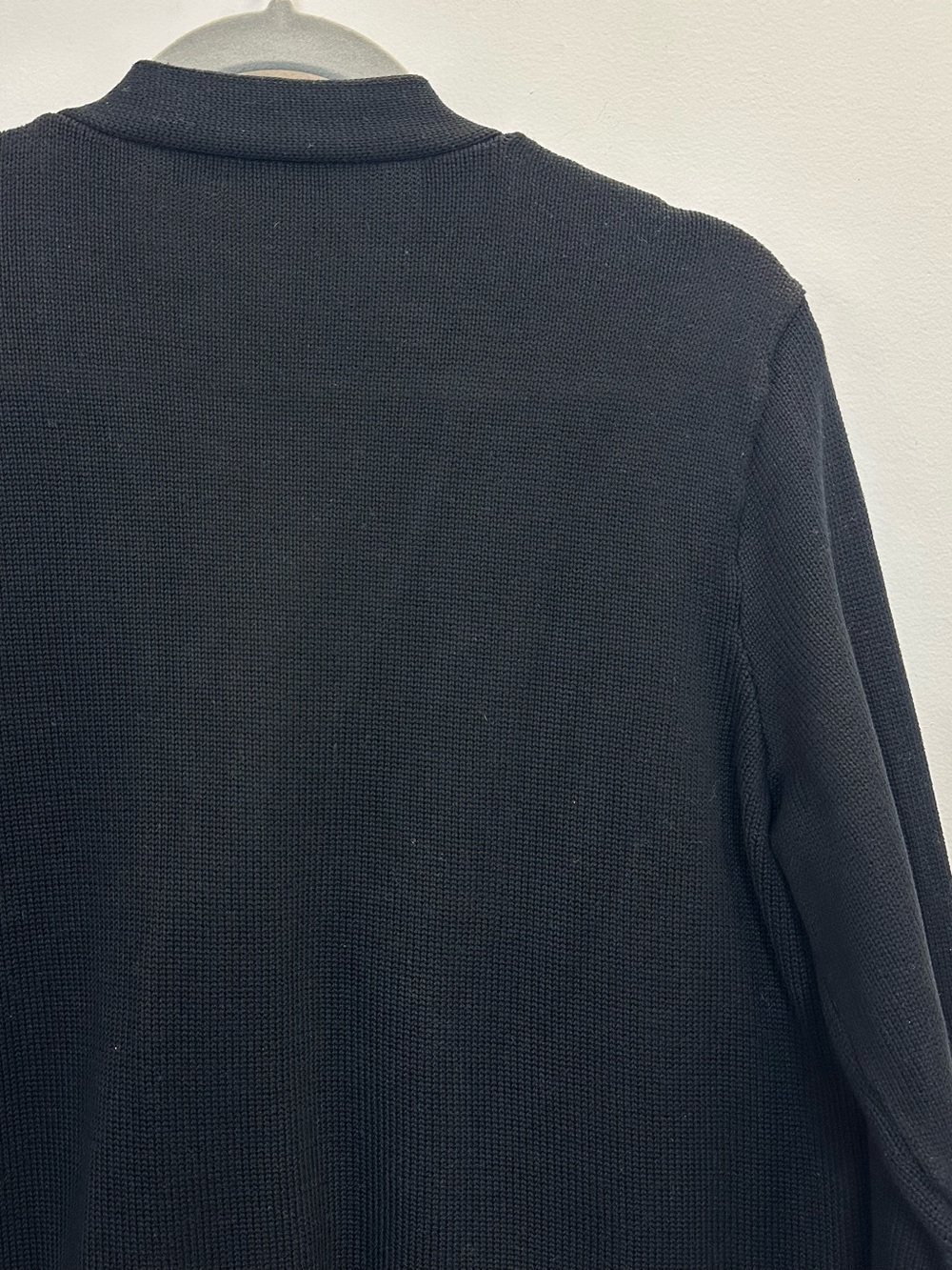 Polo Ralph Lauren Black Varsity-Style Cardigan with White Appliqué - Picture 9 of 14
